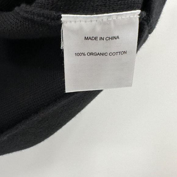 Quince Black Organic Cotton Knit Blazer Jacket Long Sleeve sz M Medium NWT - Picture 3 of 5